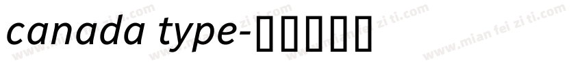 canada type字体转换